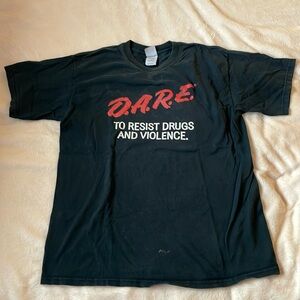 90’s D.A.R.E. T-Shirt Vintage Unisex L Black